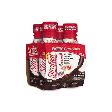 SLIMFAST Slimfast Coffee To Go RTD Mocha Cappuccino Shake 11 oz., PK12 74050